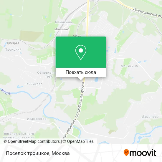 Карта Поселок троицкое