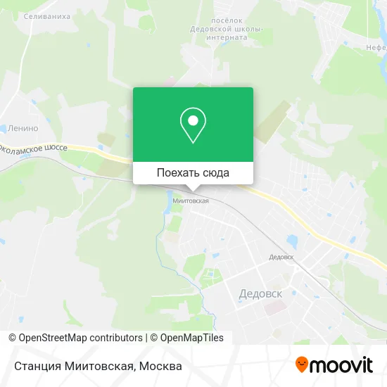 Карта Станция Миитовская