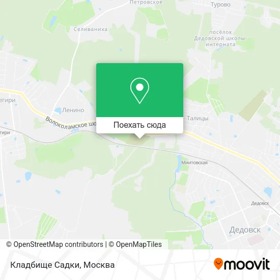 Карта Кладбище Садки