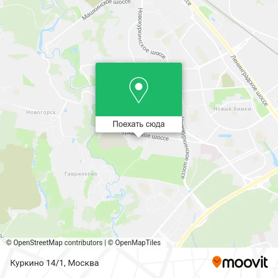 Карта Куркино 14/1