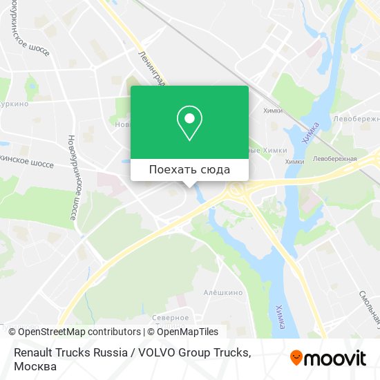 Карта Renault Trucks Russia / VOLVO Group Trucks