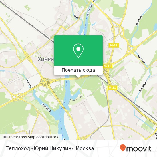 Карта Теплоход «Юрий Никулин»