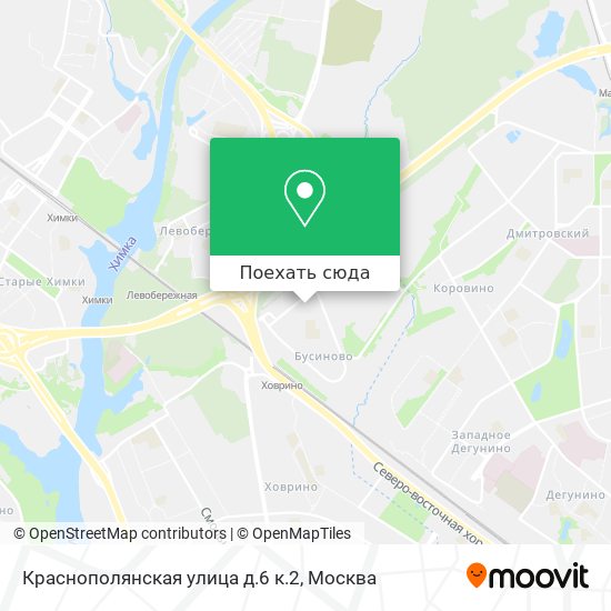 Карта Краснополянская улица д.6 к.2
