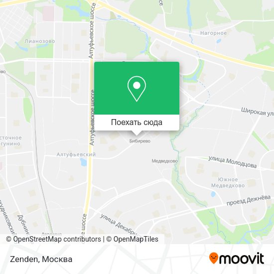Карта Zenden