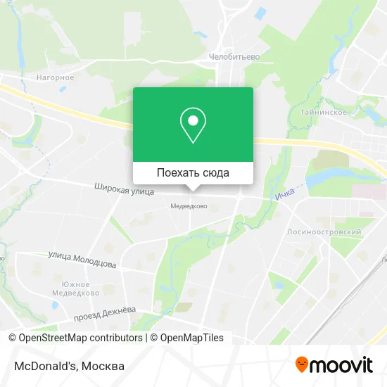 Карта McDonald's
