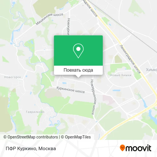 Карта ПФР Куркино