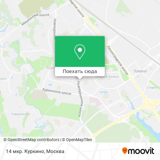 Карта 14 мкр. Куркино