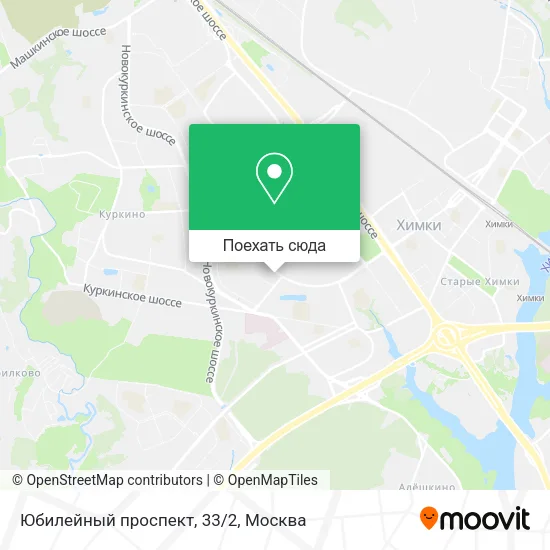 Карта Юбилейный проспект, 33/2