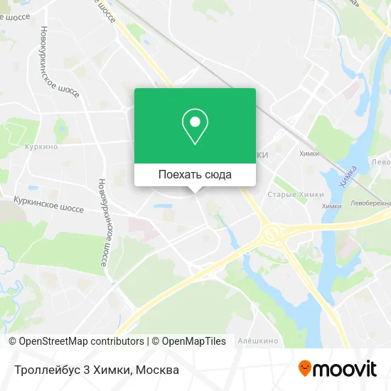 Карта Троллейбус 3 Химки