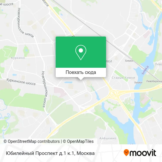 Карта Юбилейный Проспект д.1 к.1