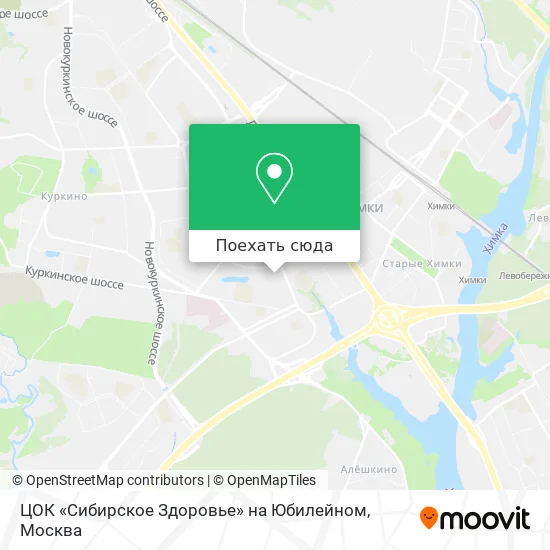 Карта ЦОК «Сибирское Здоровье» на Юбилейном