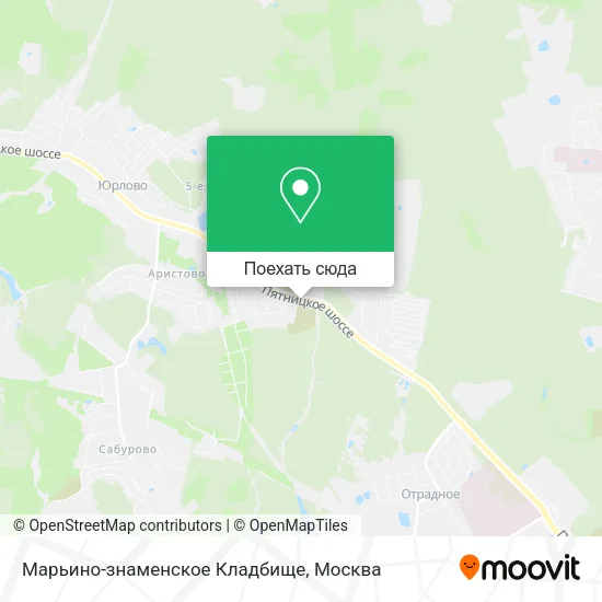 Карта Марьино-знаменское Кладбище