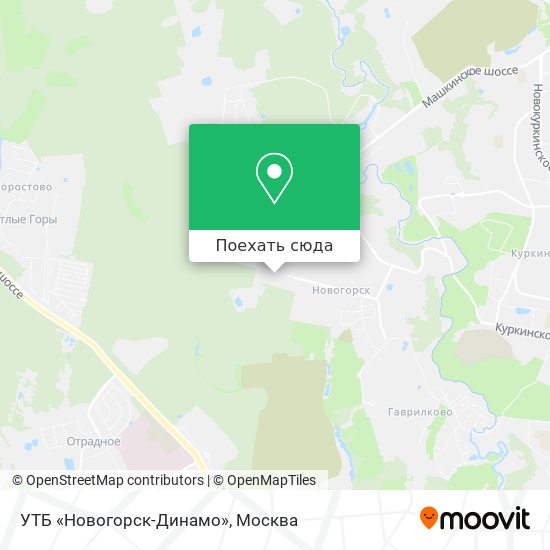 Карта УТБ «Новогорск-Динамо»