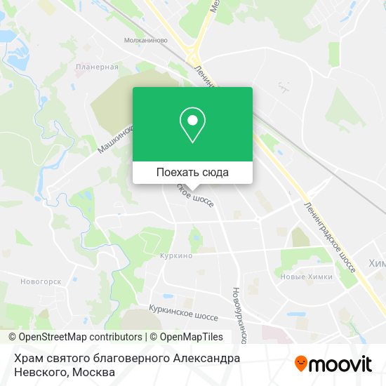 Карта Храм святого благоверного Александра Невского