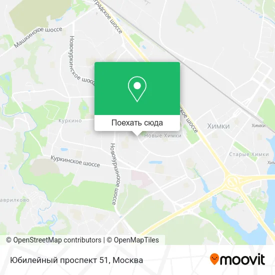 Карта Юбилейный проспект 51