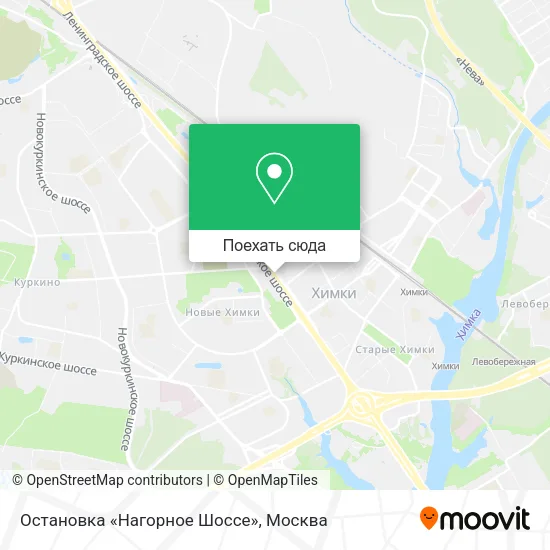 Карта Остановка «Нагорное Шоссе»