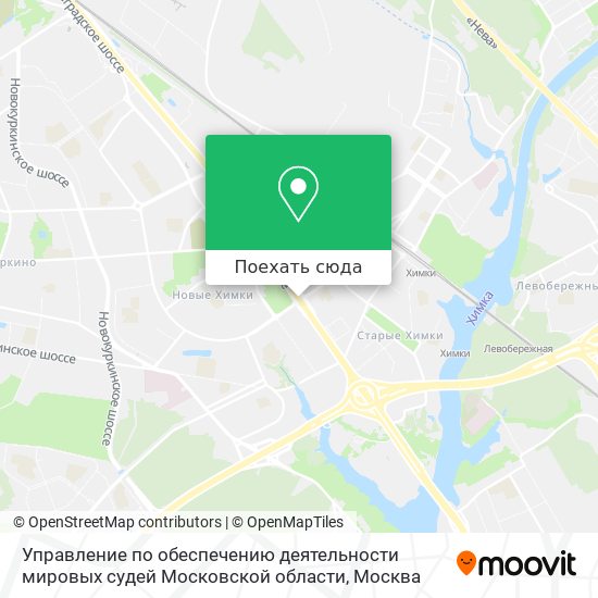 Карта Управление по обеспечению деятельности мировых судей Московской области