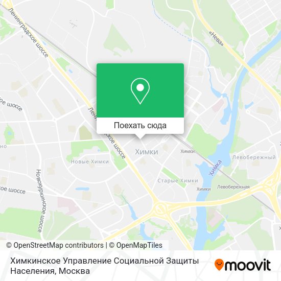Карта Химкинское Управление Социальной Защиты Населения