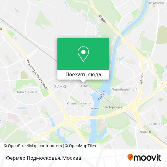 Карта Фермер Подмосковья