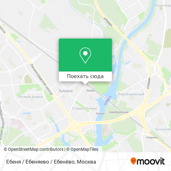 Карта Ебеня / Ебеняево / Ебенёво