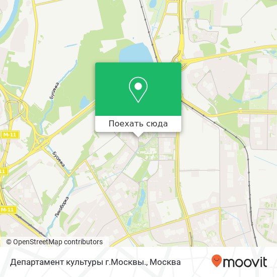 Карта Департамент культуры г.Москвы.