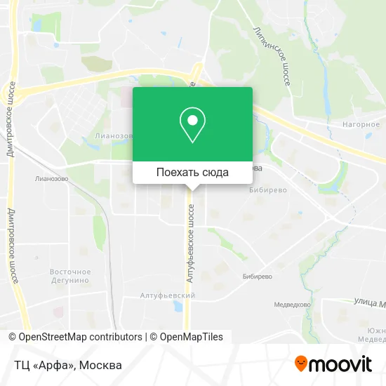 Карта ТЦ «Арфа»