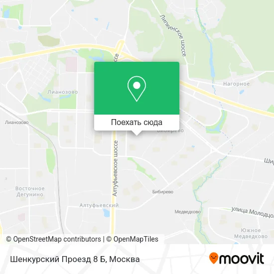 Карта Шенкурский Проезд 8 Б