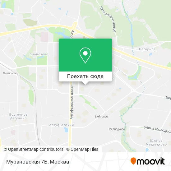 Карта Мурановская 7Б