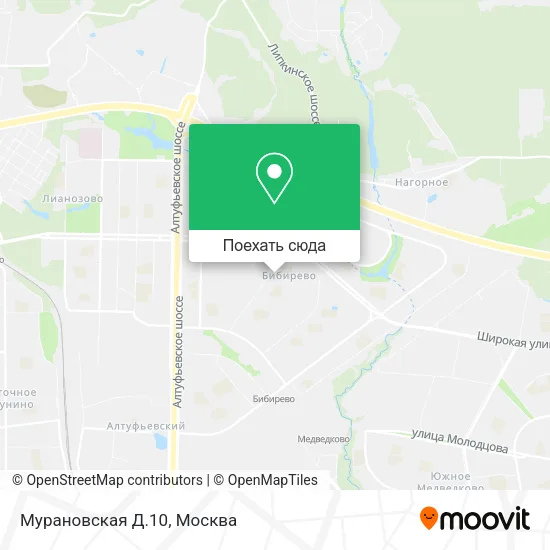 Карта Мурановская Д.10