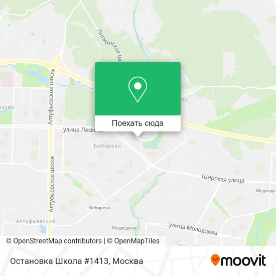 Карта Остановка Школа #1413