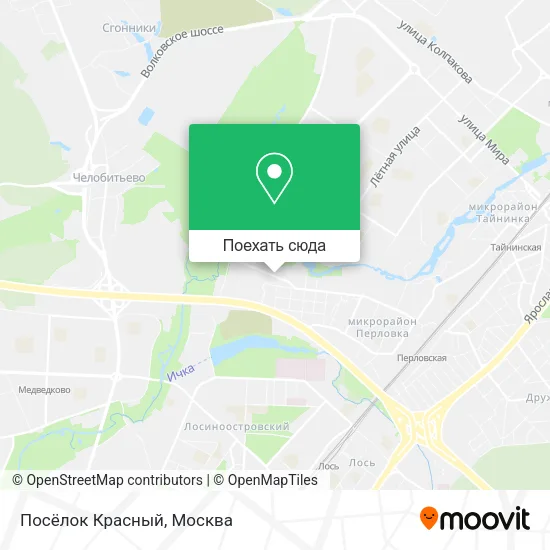 Карта Посёлок Красный