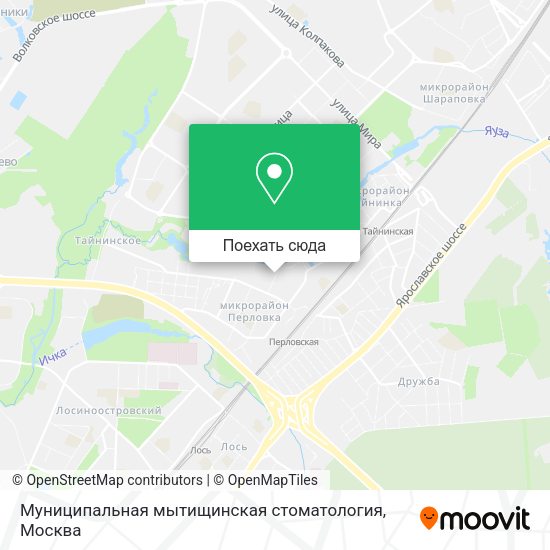 Карта Муниципальная мытищинская стоматология
