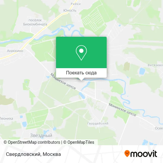 Карта Свердловский