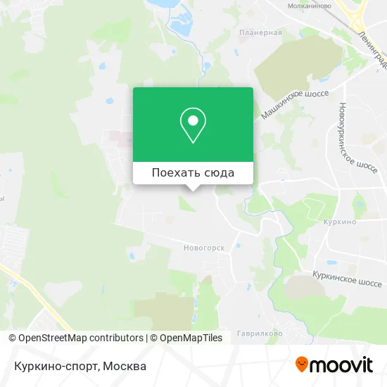 Карта Куркино-спорт