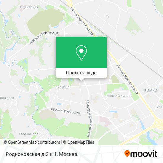 Карта Родионовская д.2 к.1