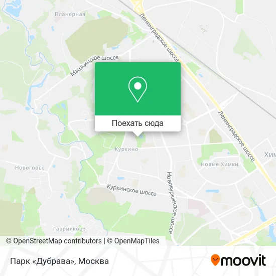 Карта Парк «Дубрава»