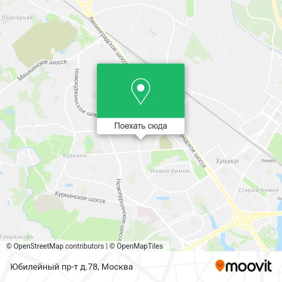 Карта Юбилейный пр-т д.78