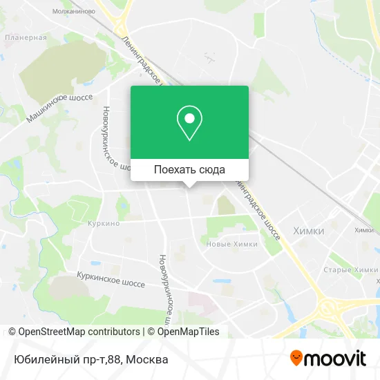 Карта Юбилейный пр-т,88