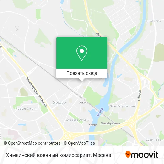Карта Химкинский военный комиссариат
