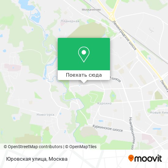 Карта Юровская улица