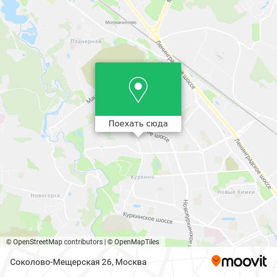 Карта Соколово-Мещерская 26