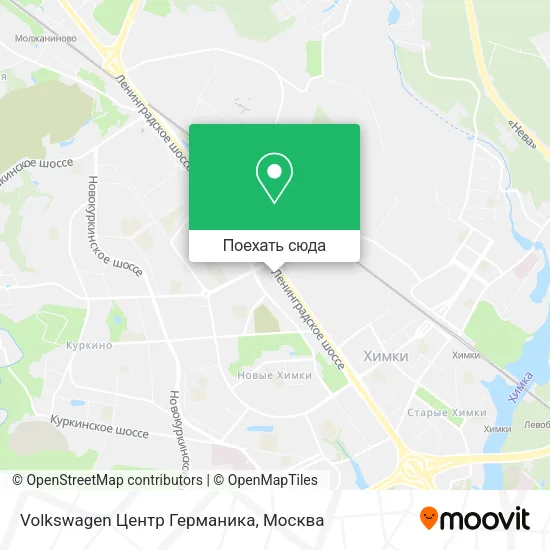 Карта Volkswagen Центр Германика