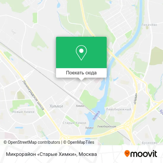 Карта Микрорайон «Старые Химки»