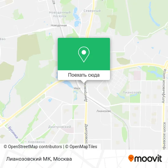 Карта Лианозовский МК