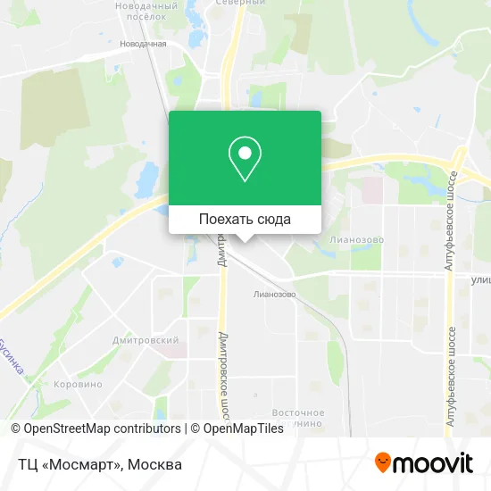 Карта ТЦ «Мосмарт»