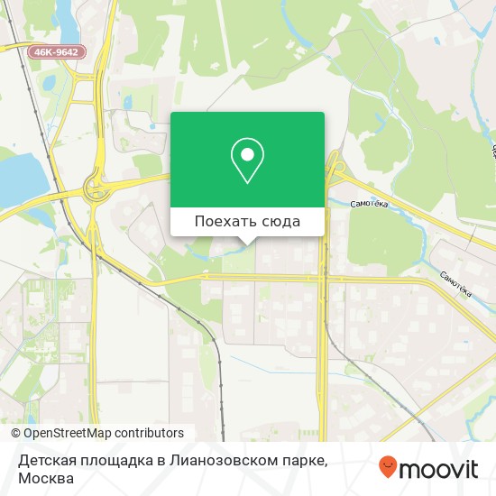 Карта Детская площадка в Лианозовском парке