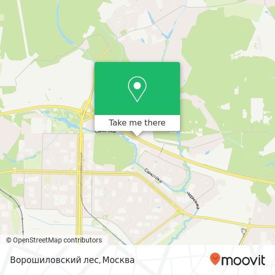 Карта Ворошиловский лес