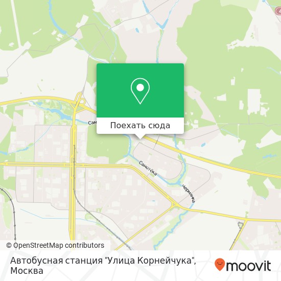 Карта Автобусная станция "Улица Корнейчука"