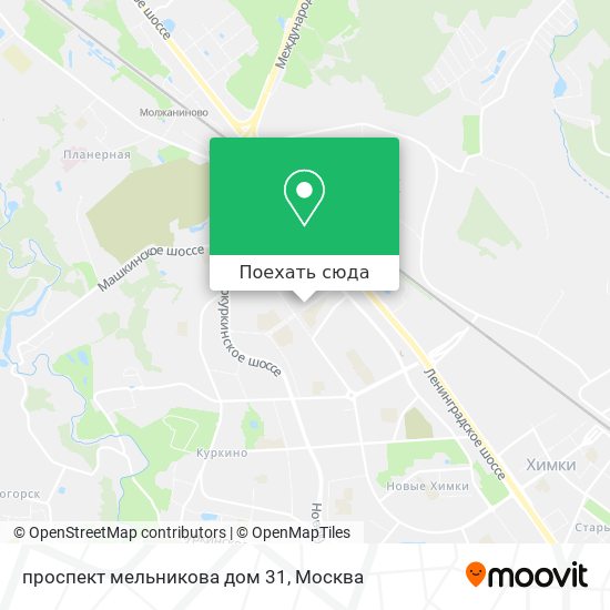 Карта проспект мельникова дом 31