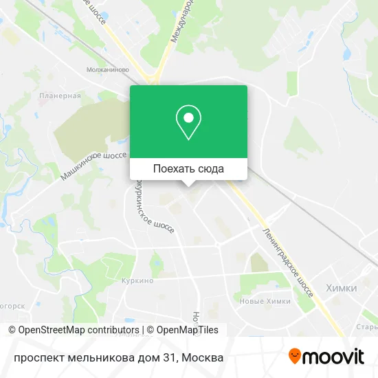 Карта проспект мельникова дом 31